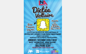 Dictée Voltaire organisée par l'association &quot;La Nouvelle Ambition&quot; (LNA)
