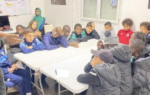 Réunion joueurs U11 et entraineur